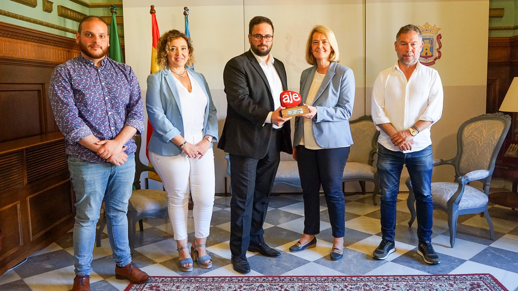 El empresario motrileño, Javier Rubiño, ganador del Premio AJE Granada a la mejor iniciativa empresarial,